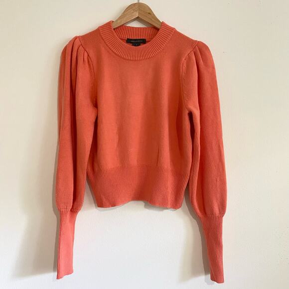 French Connection Sweaters - French Connection Puff Detail sweater, Orange, Size Small